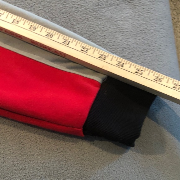 Nike Adult 2XL Black Red Gray full-zip track jacket hoodie - Picture 5 of 6